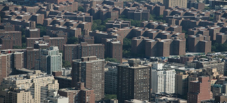 Urban buildings in the Bronx