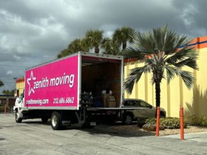 Zenith Moving Truck Parked Outside the House Our Team Has Moved
